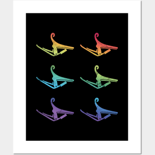 Guitar Capo Colorful Theme Posters and Art